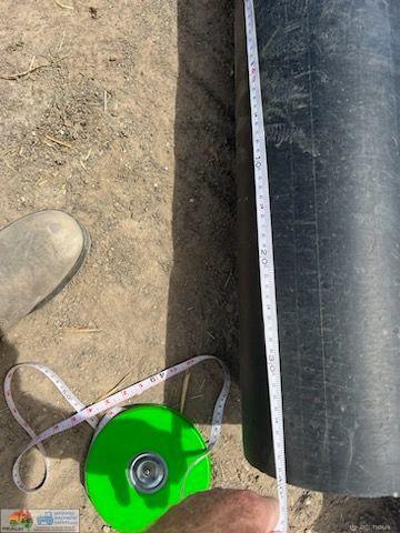 Un-used Black Poly Irrigation Pipe - No.5c (14.4m x 187mm id & 6mm walls) - photo 5