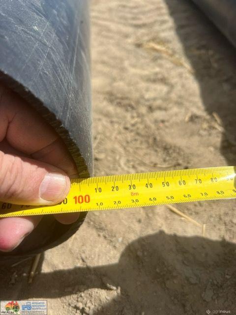 Un-used Black Poly Irrigation Pipe - No.5a (19m x 187mm id & 6mm walls) - photo 4