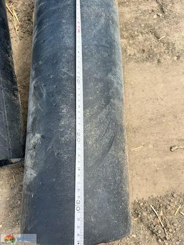 Un-used Black Poly Irrigation Pipe - No.5d (11.35m x 187mm id & 6mm walls)