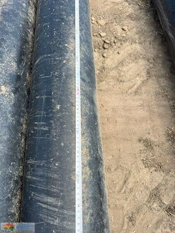 Un-used Black Poly Irrigation Pipe - No.5e (6.8m x 187mm id & 6mm walls) - photo 2