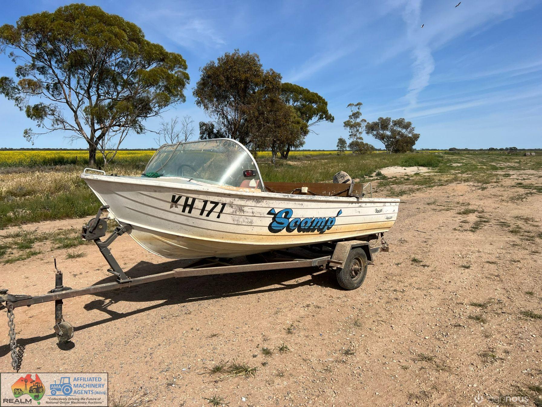 Alloy 'Scampy' Boat on Trailer