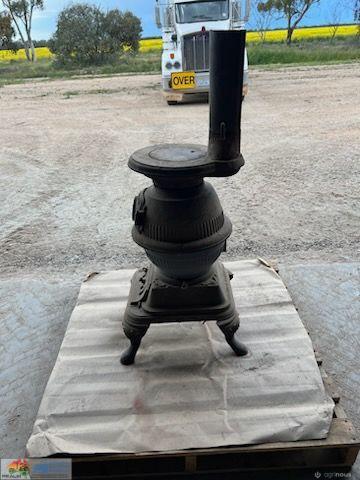 Ornate Cast Iron Pot Belly Stove - photo 5