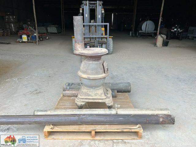 Ornate Cast Iron Pot Belly Stove - photo 10