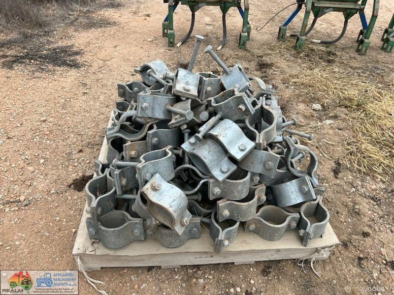 Pallet of Pipe Clamps with Climbing Pins