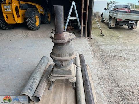 Ornate Cast Iron Pot Belly Stove