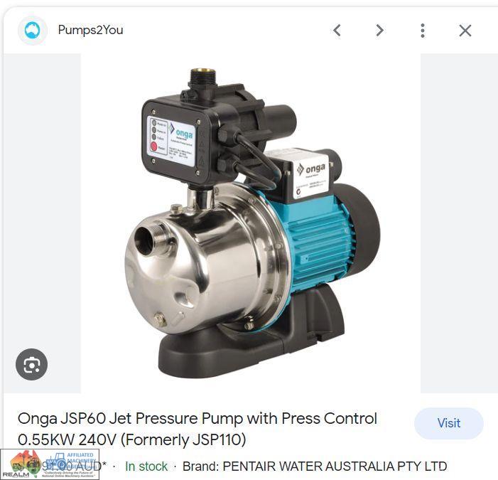 New Onga JSP60 Pressure Pump - photo 2
