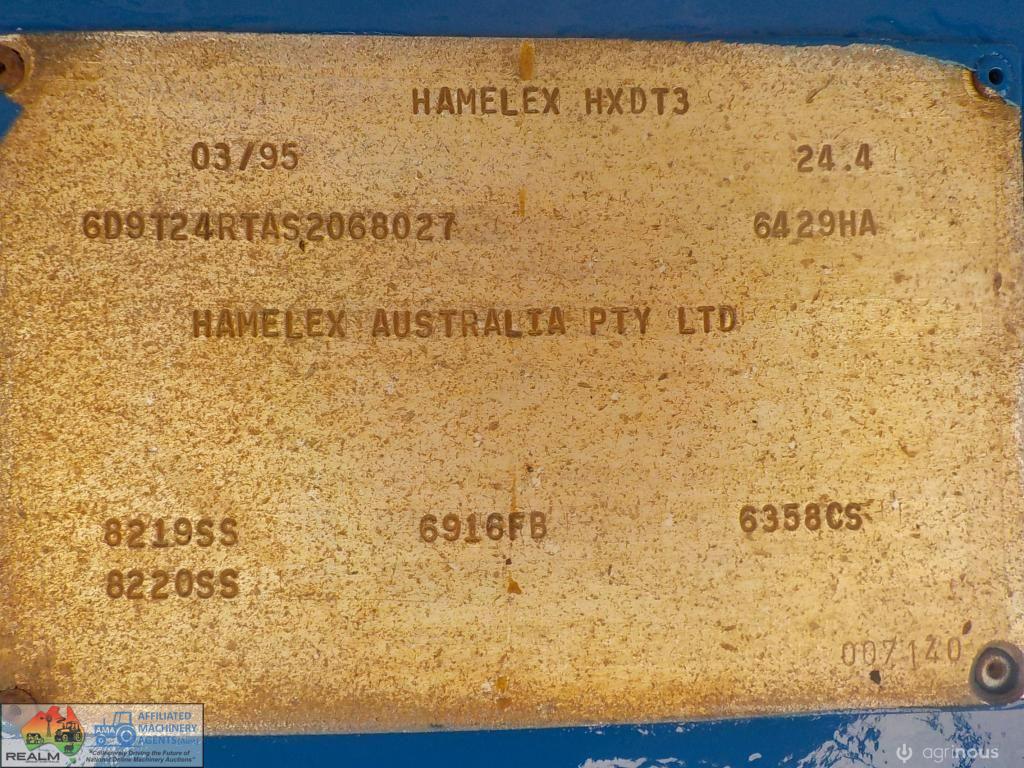 1995 Aluminium Hamelex Superdog Tipping Grain Trailer - photo 7