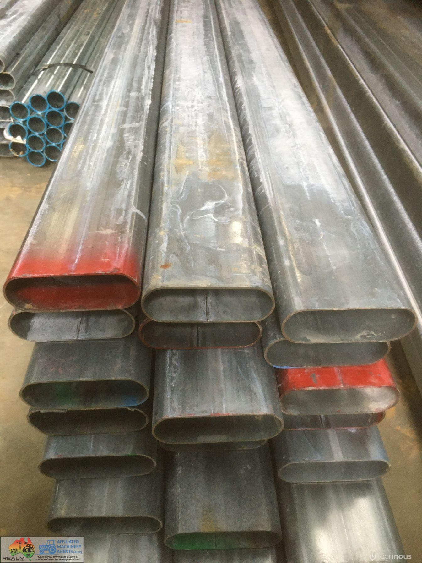 Galv. Oval 115mm Cattle/Horse Rail x18