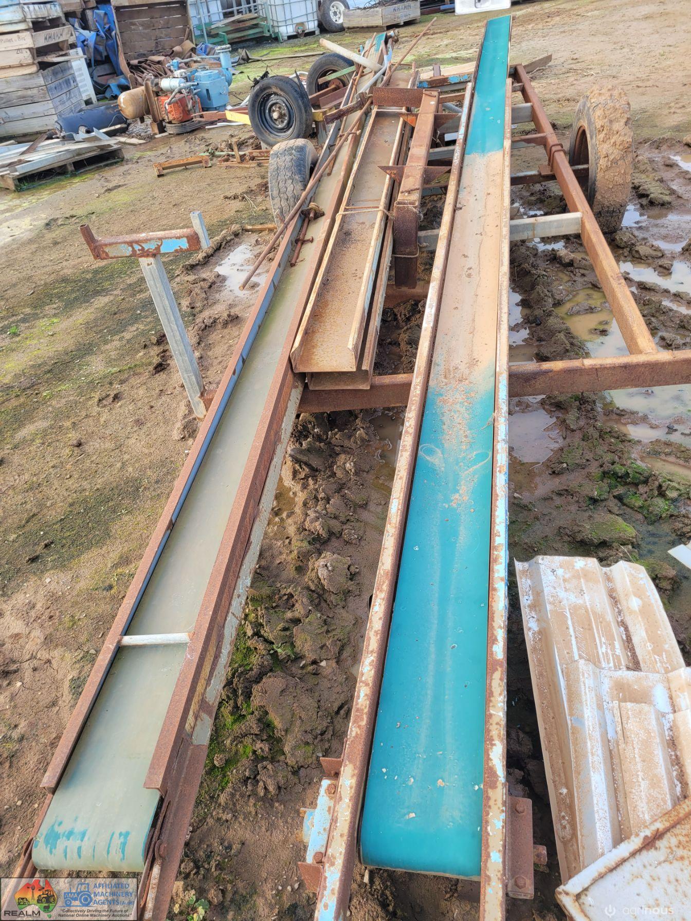 2x 7.4m Conveyors with Good 8" Belts (No Mtrs.) - photo 5