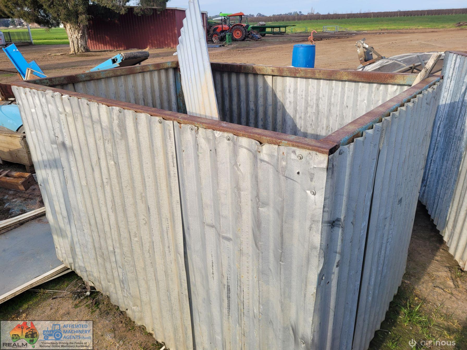 2x Steel Frame Storage Bins - photo 3