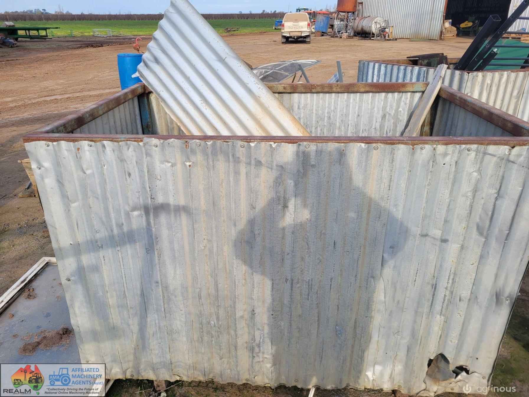 2x Steel Frame Storage Bins - photo 5
