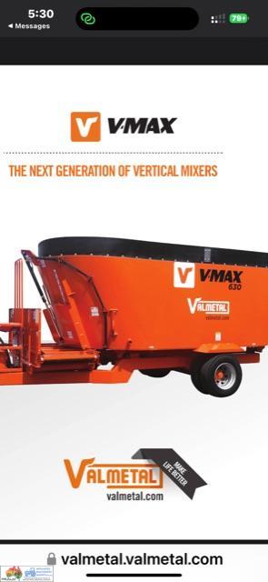 Valmetal Mobile Vertical Feed Mixer V-Max 630 . As New Demo model - photo 5