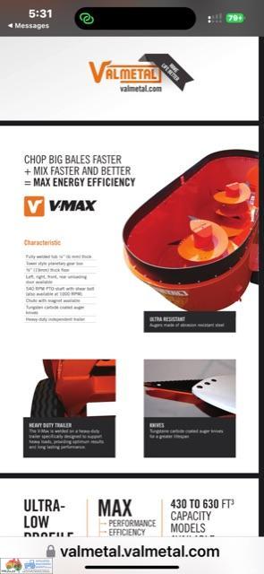 Valmetal Mobile Vertical Feed Mixer V-Max 630 . As New Demo model - photo 6