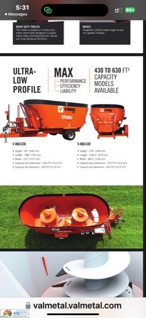 Valmetal Mobile Vertical Feed Mixer V-Max 630 . As New Demo model - photo 7