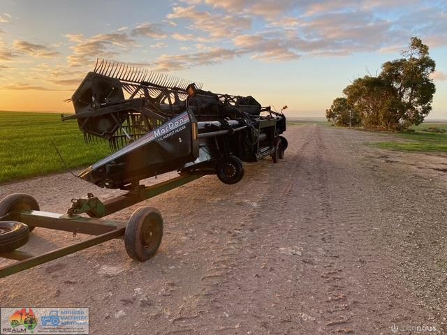 30ft Macdon 972 Header Front on Comb Trailer