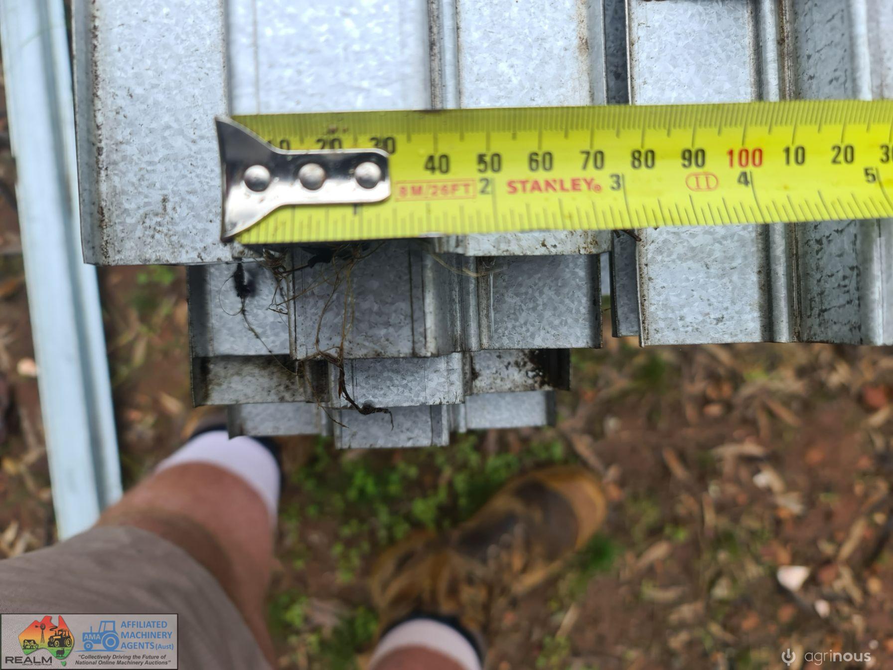 16x 6.0m Lengths of New Steel Top-Hat Battens - photo 2
