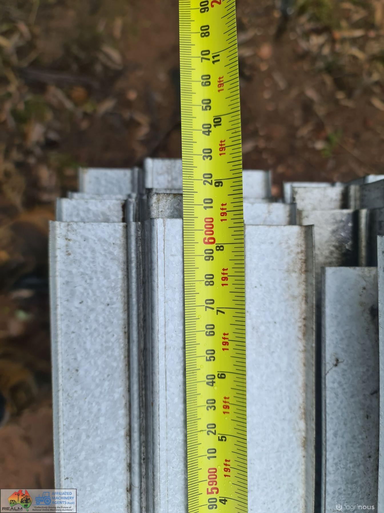 16x 6.0m Lengths of New Steel Top-Hat Battens - photo 4