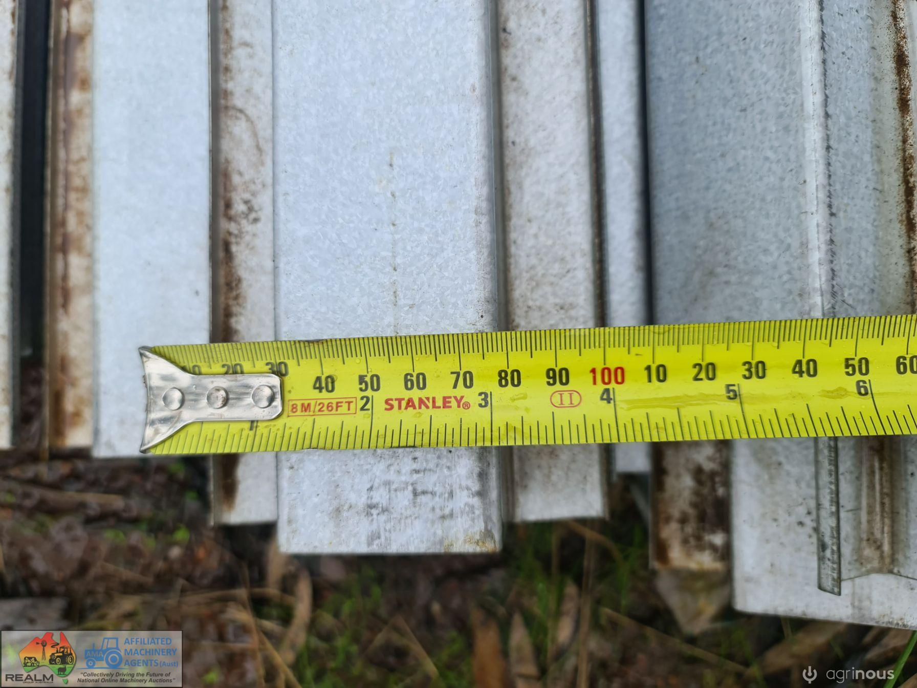 30x 6m Lengths of New Steel Top-Hat Battens - photo 5