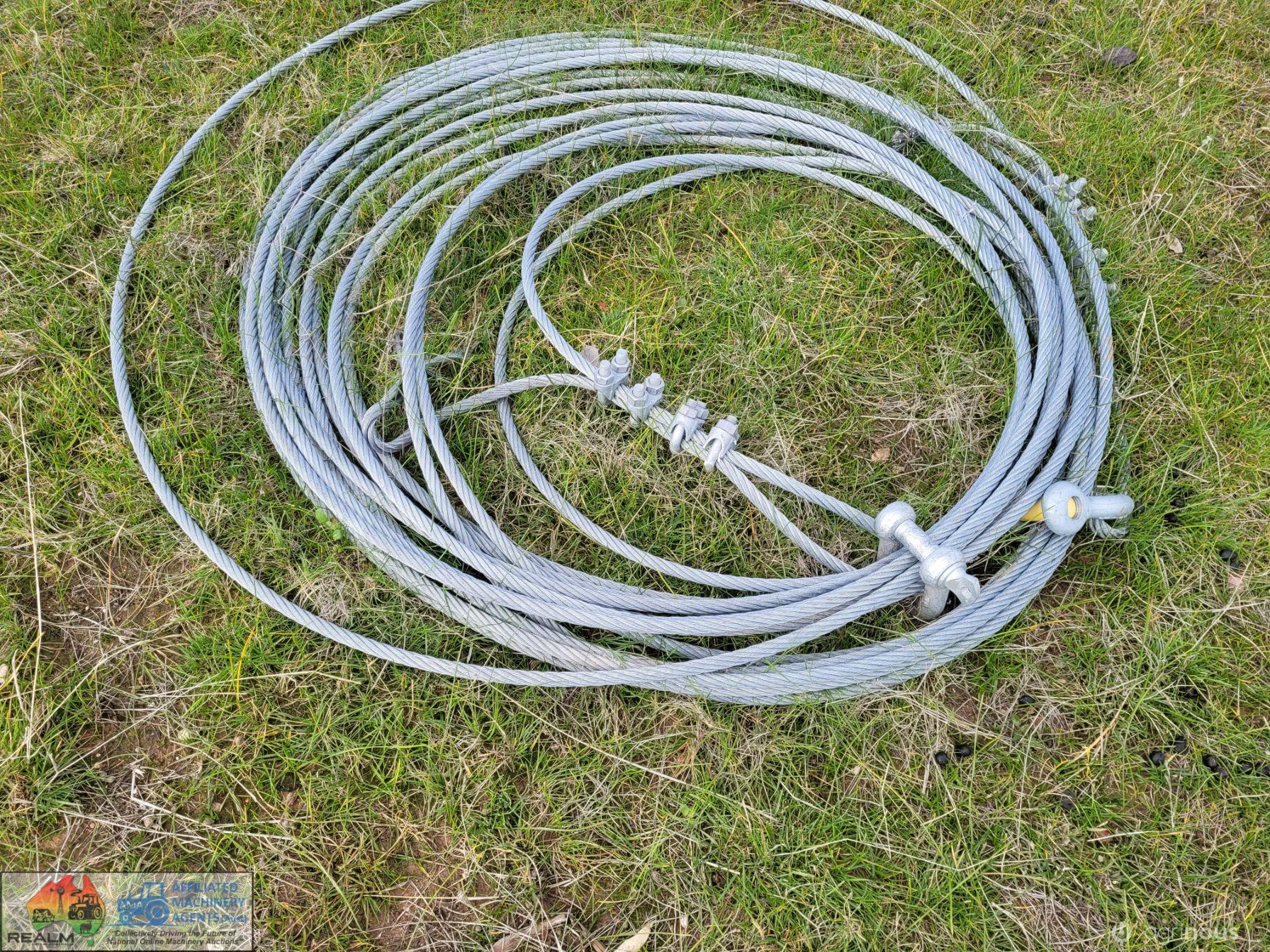 50m New Galv 10mm Tow Cable with D-Shackles - photo 2