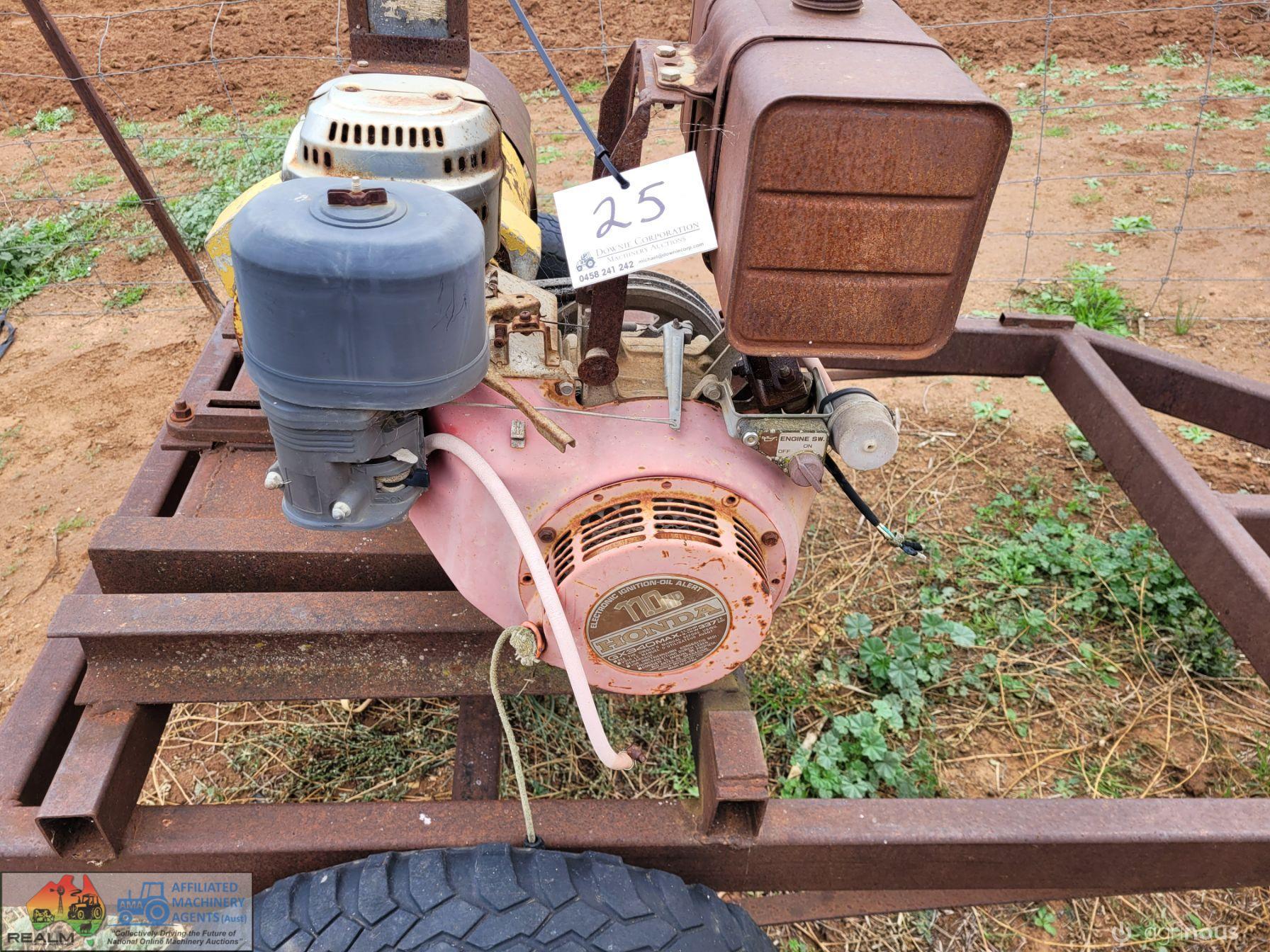 13.5 Kw Generator on Trailer with 11 Hp Honda. (engine seized) - photo 3