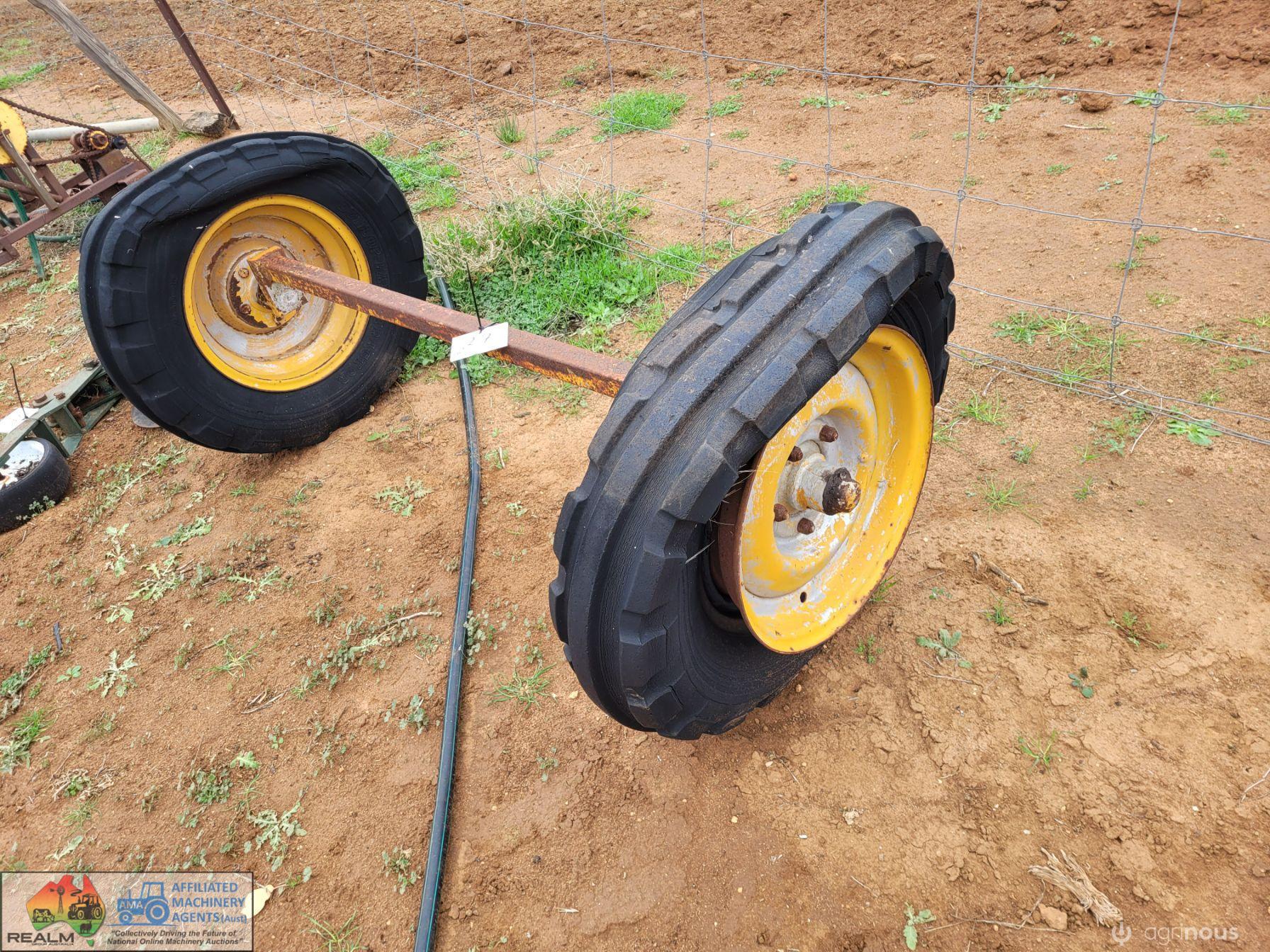 Solid Trailer Axle with 16.00 Tractor Tyres - photo 2