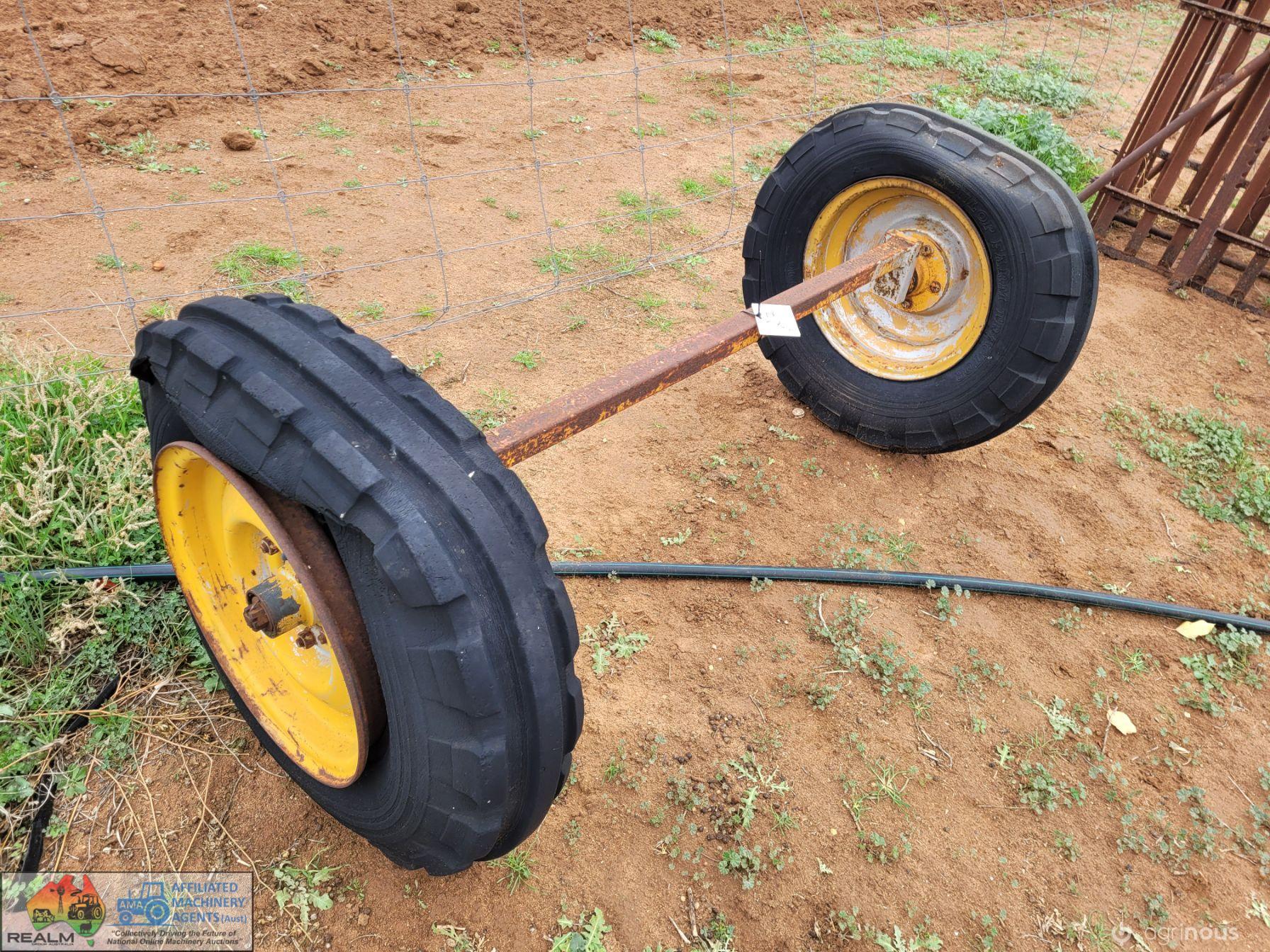 Solid Trailer Axle with 16.00 Tractor Tyres