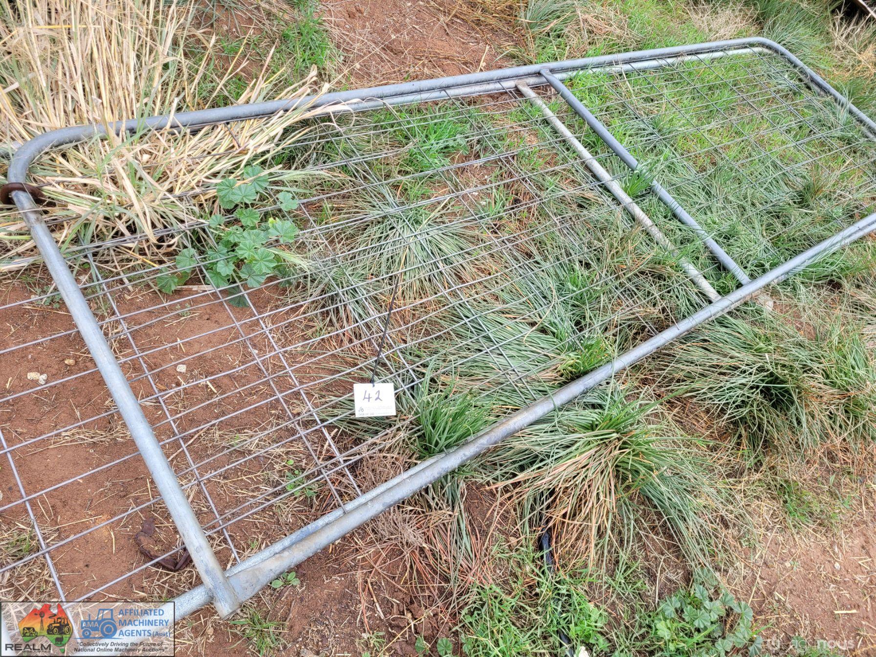 2x Weldmesh Gates 12ft & 13ft