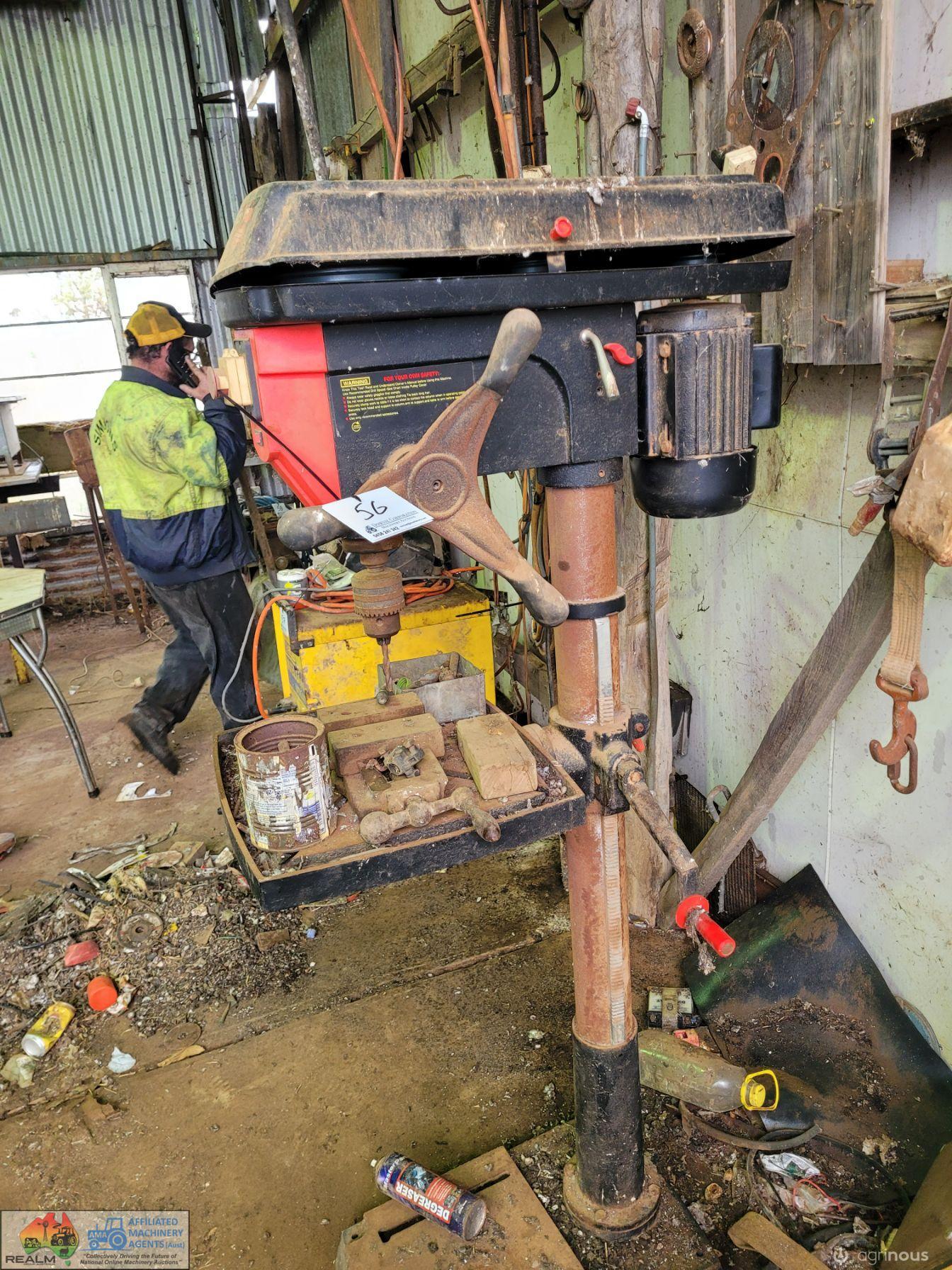 Industrial Peerless Pedestal Drill Press