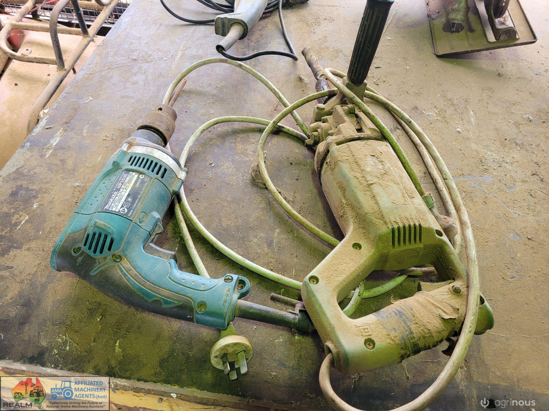 Hitachi 2sp Industrial Drill & Makita Hammer Drill - photo 2