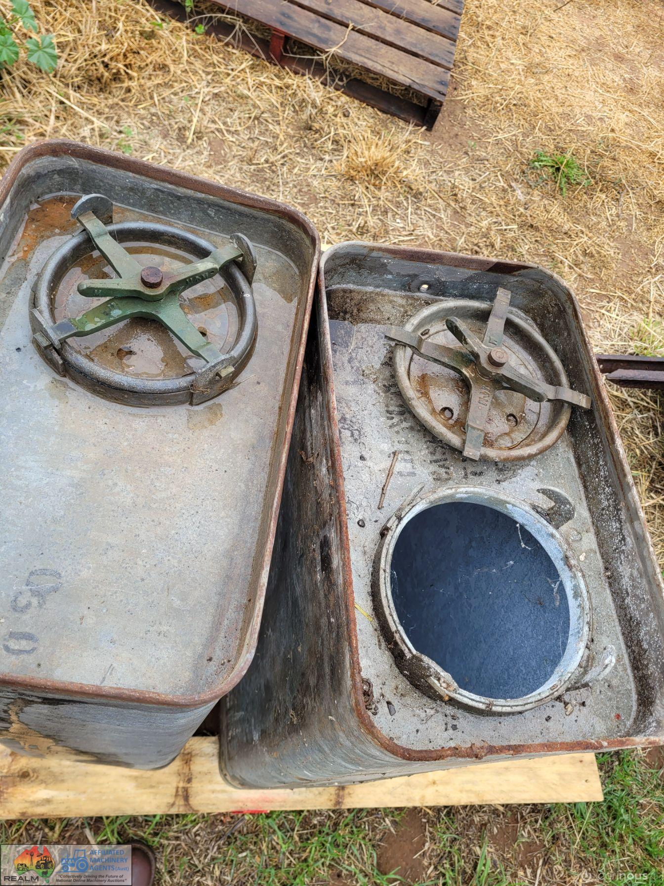 2x Galv. Storage Drums (Ex-Army) - photo 2