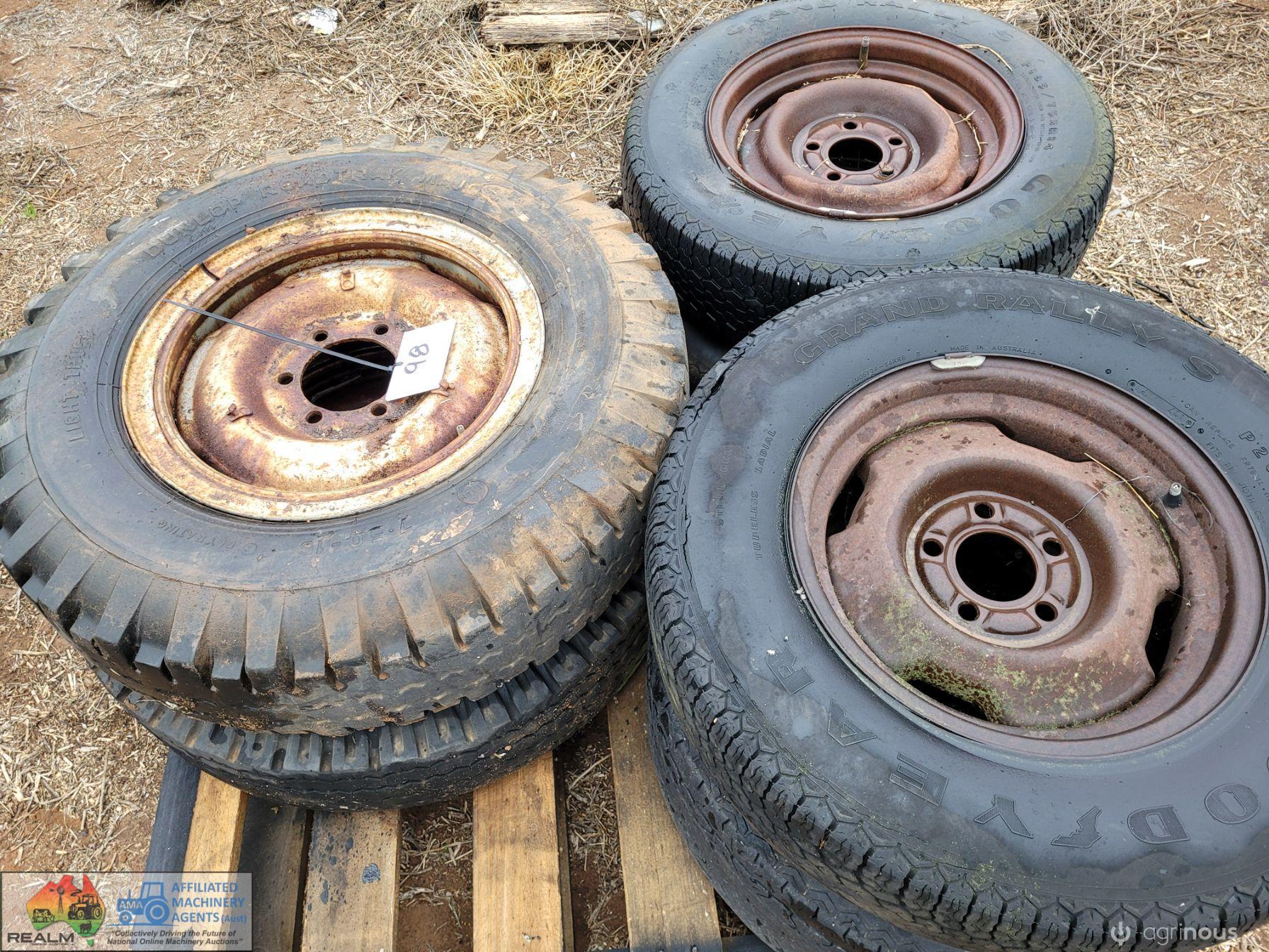 4x Ford & 2x Light Truck Rims & Tyres