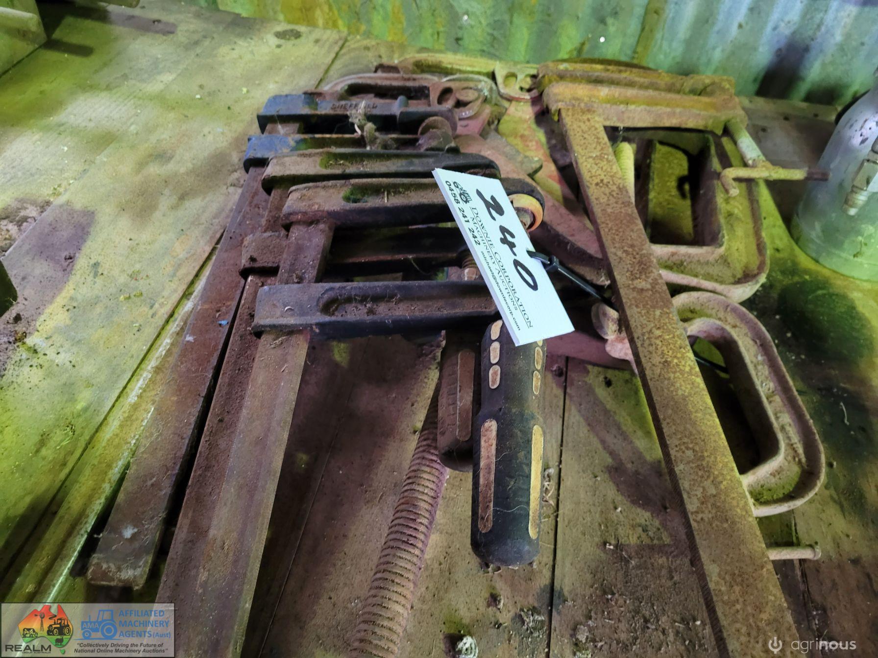 10x Assorted W/shop Clamps