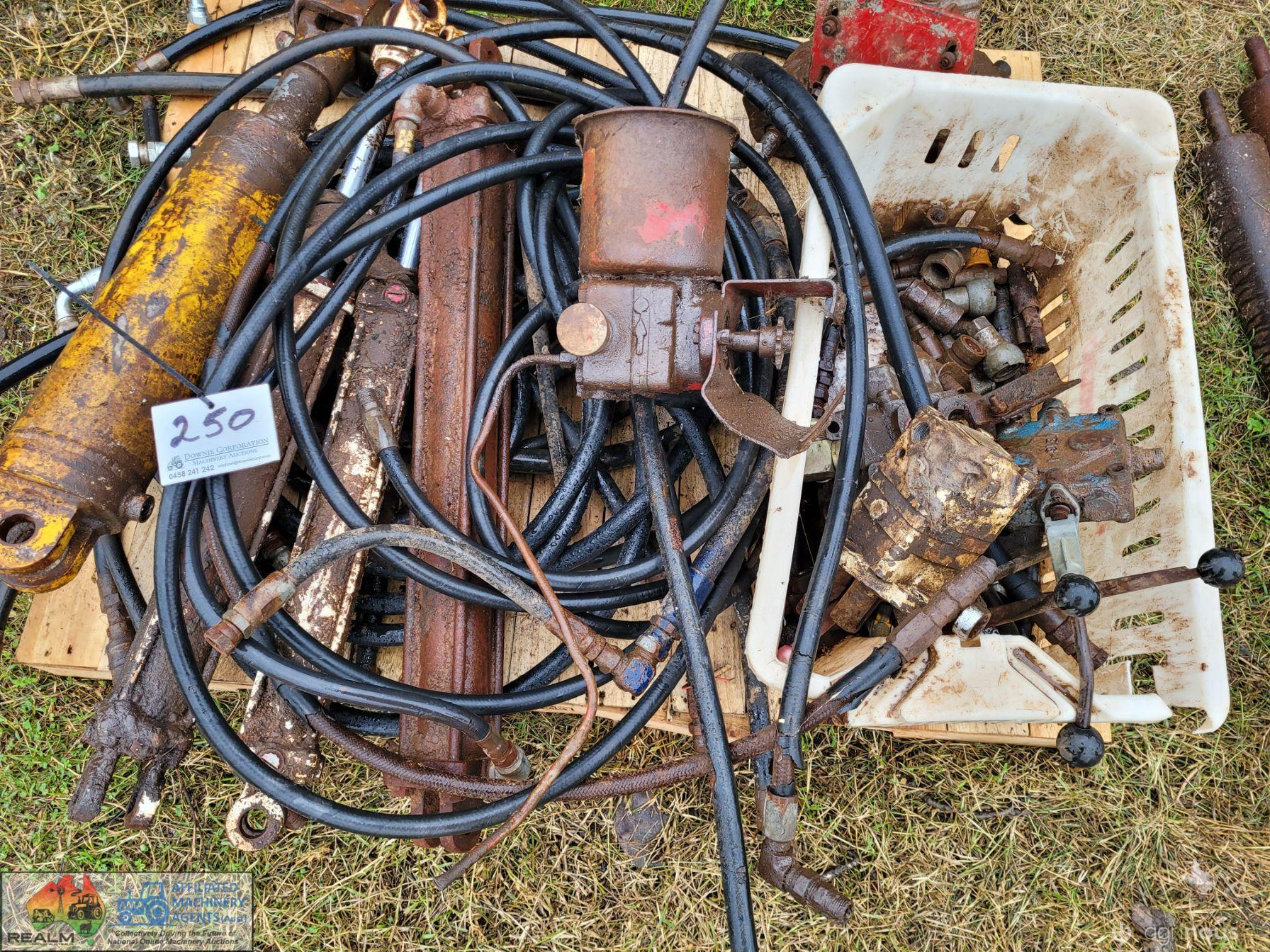 Assorted Hydraulic Rams, Hoses & Fittings - photo 3