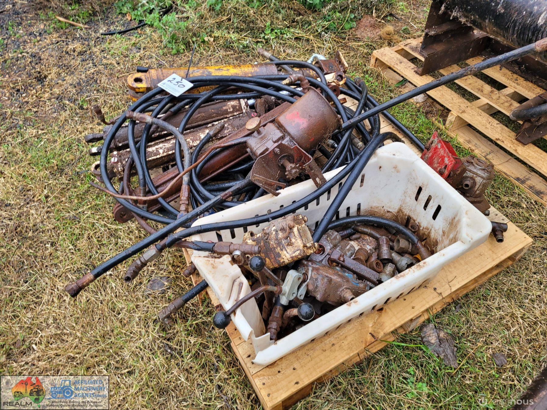 Assorted Hydraulic Rams, Hoses & Fittings - photo 2