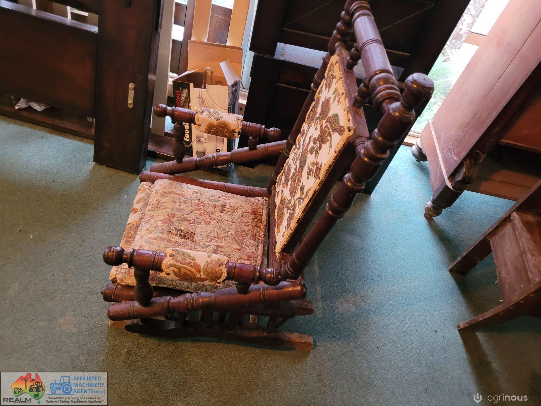 Antique Timber Rocking Chair - photo 4