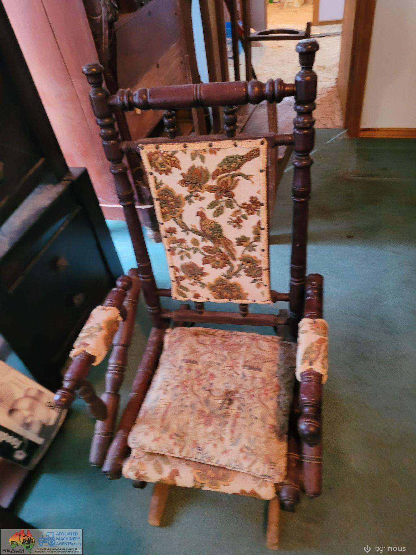 Antique Timber Rocking Chair - photo 3