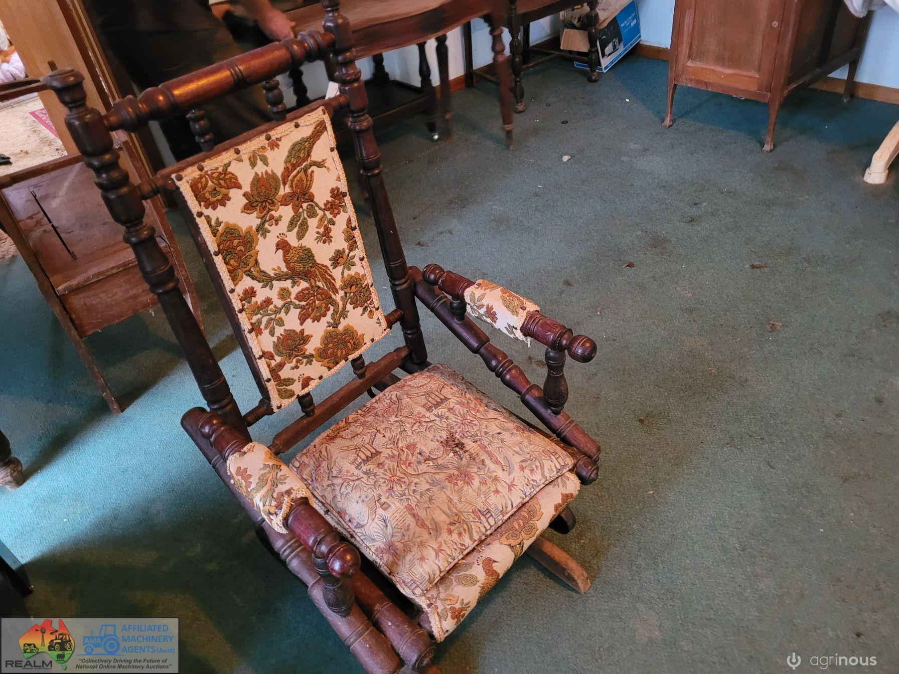 Antique Timber Rocking Chair - photo 2