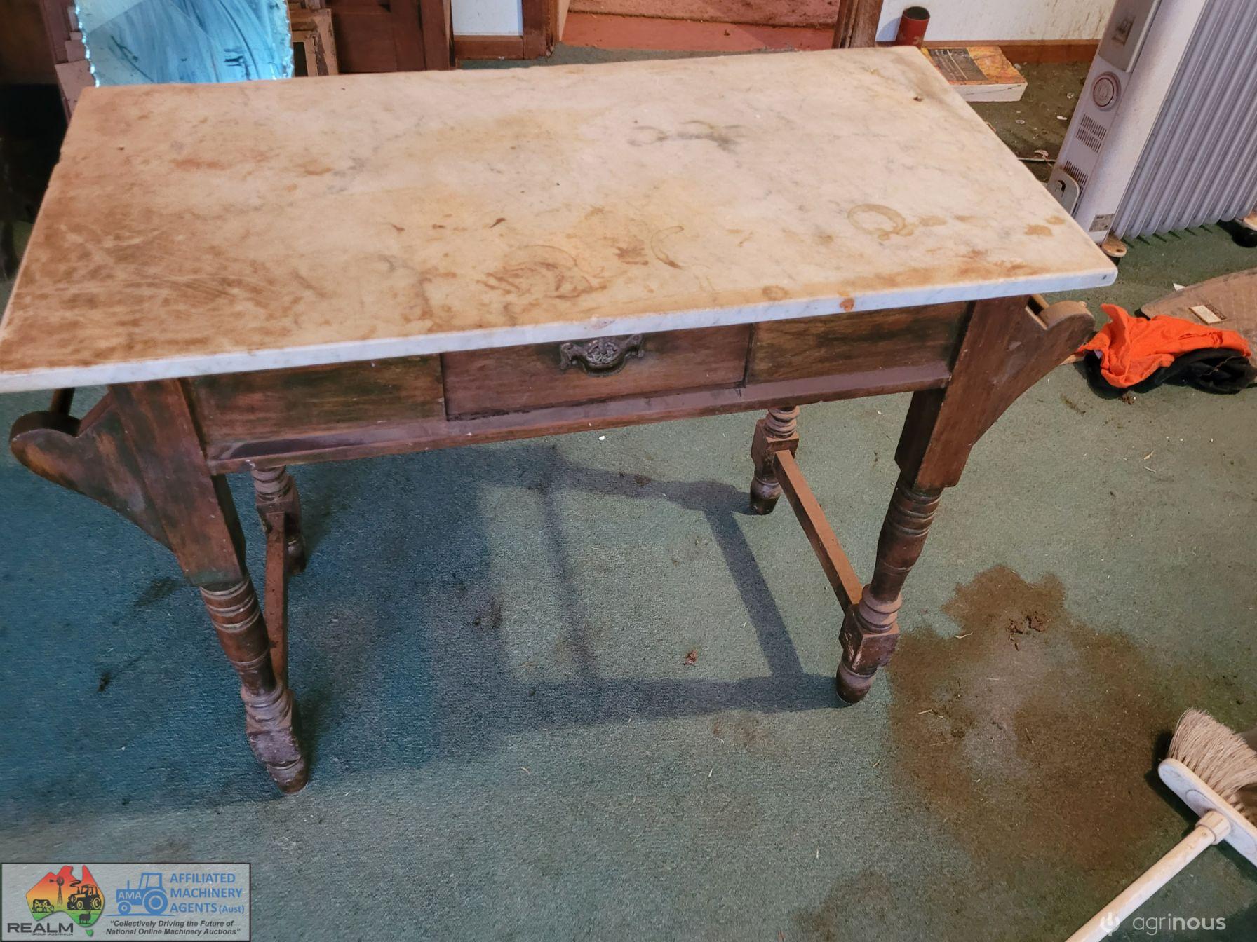 Marble Top Side Table