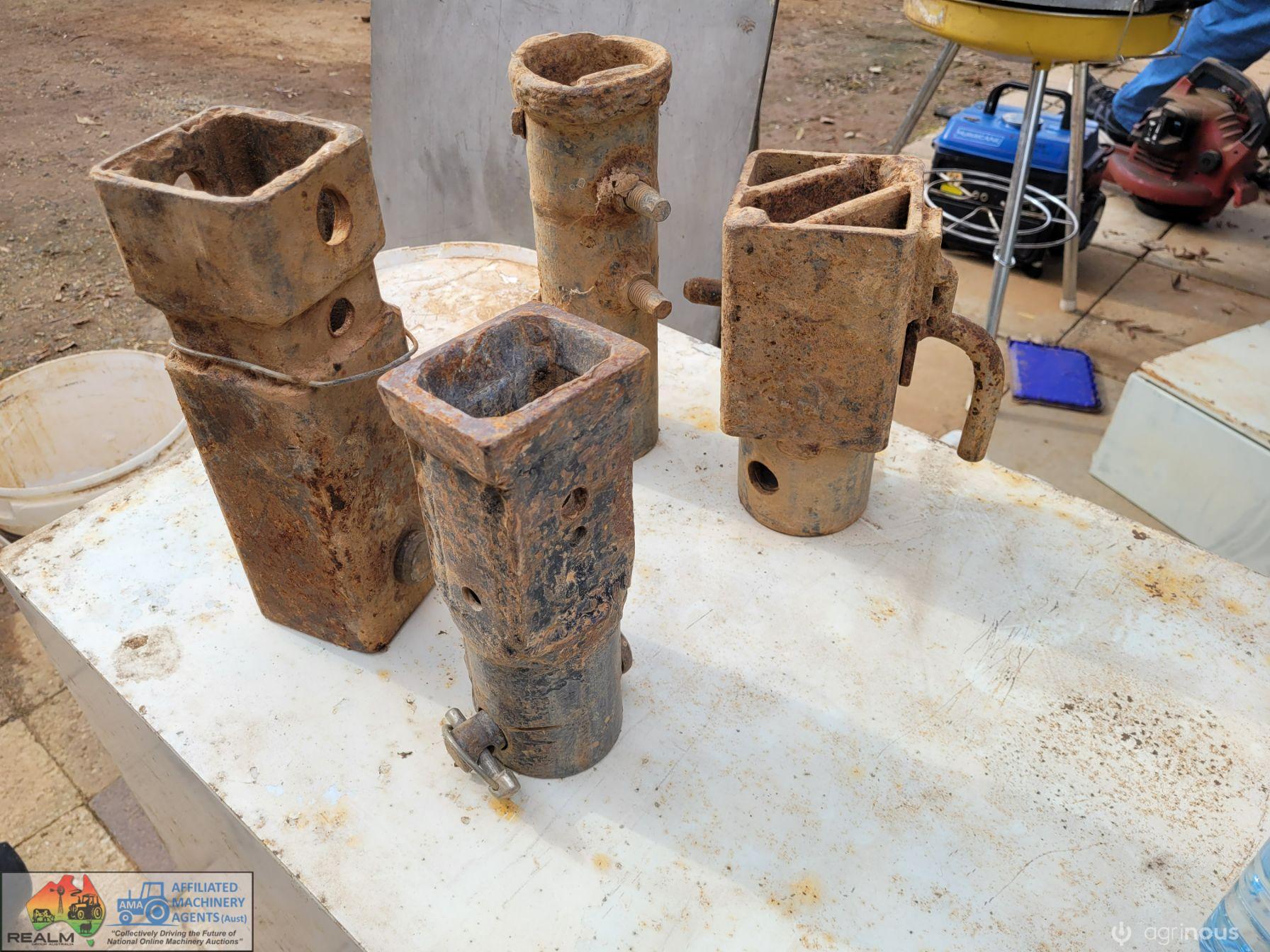4x Digga Post Driver Coupling Attachments - photo 2