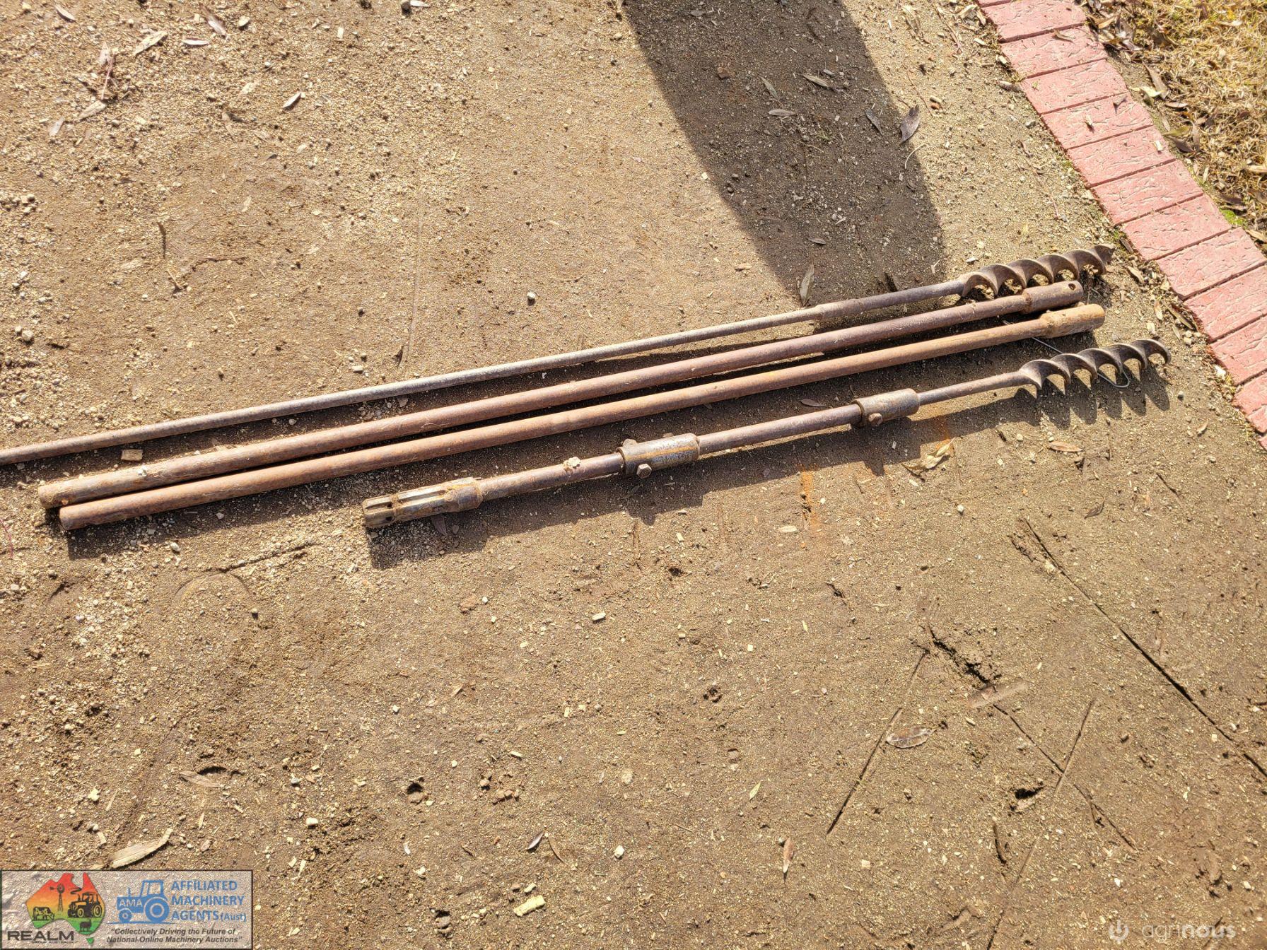 2x 45mm Wood Boring Augers & Extension Shafts - photo 3