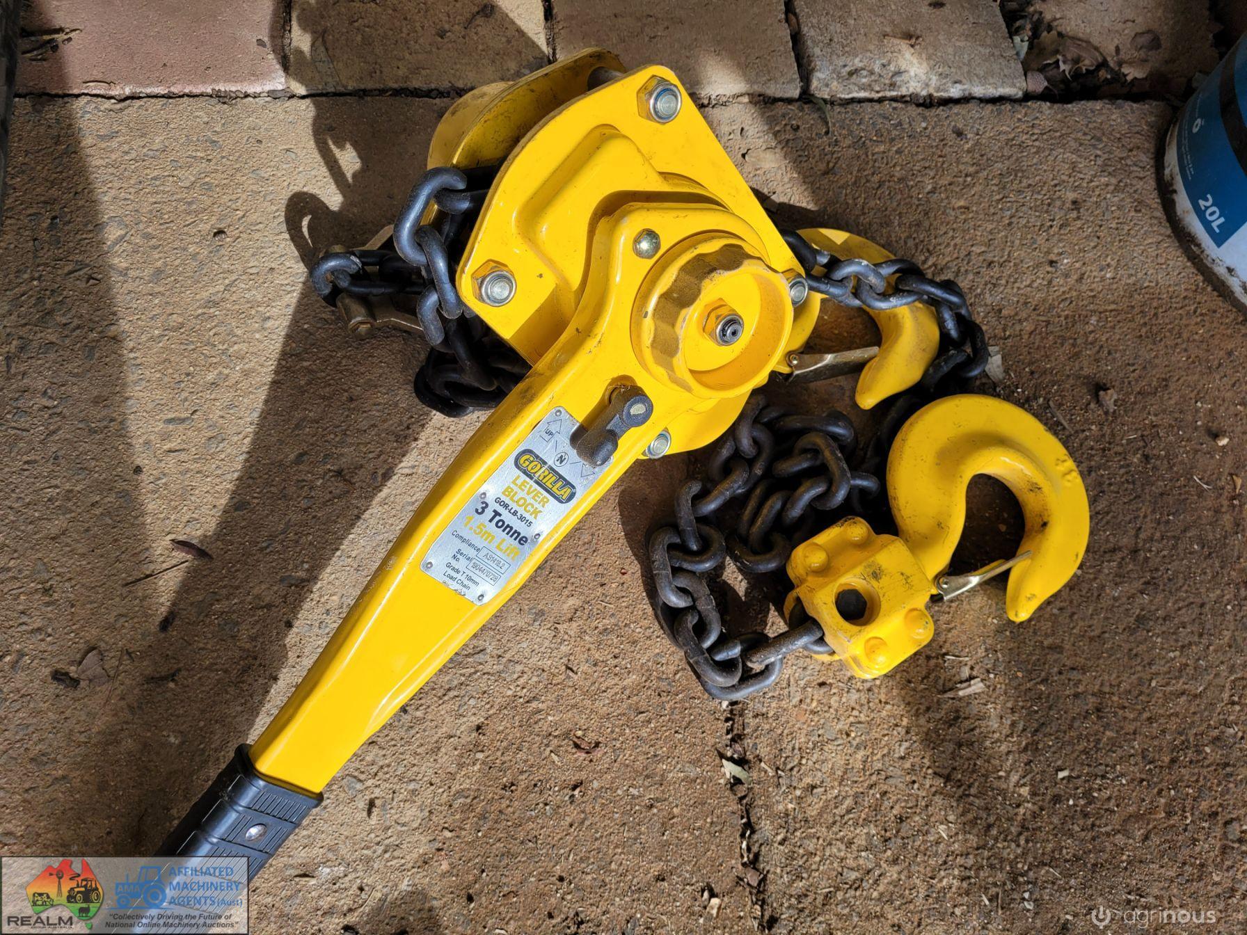 Gorilla 3t Lever Block Lift (New) - photo 2