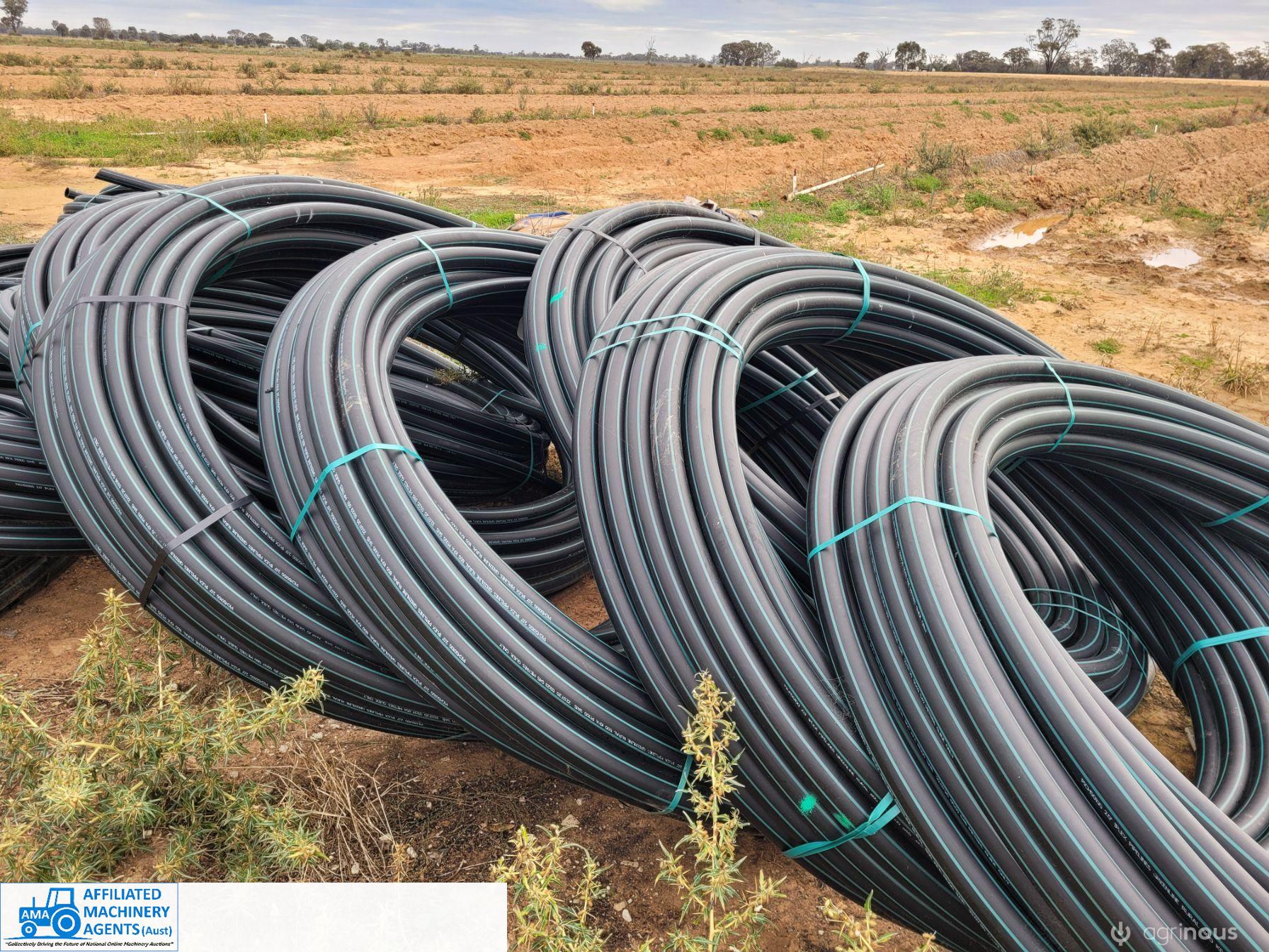 9x 100m Rolls of New 2" Rural Poly Pipe (No.2) - photo 2
