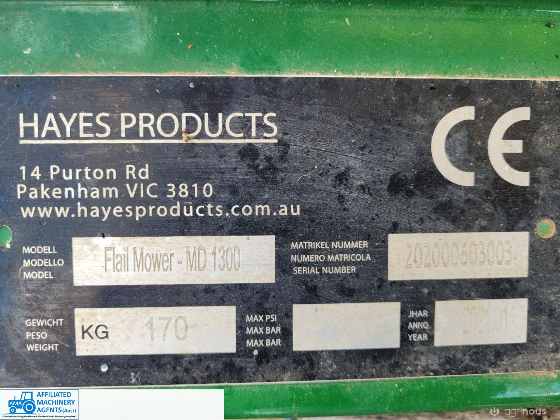 New Un-used 3pl Hayes MD-1300 Flail Mower - photo 5