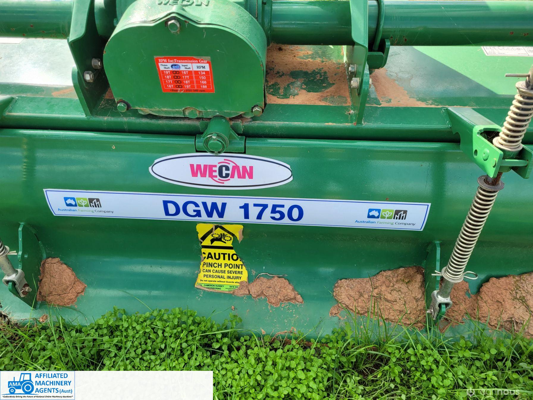 Wecan DGW-1750 H/Duty Rotary Hoe ~ Near New Cond. - photo 6