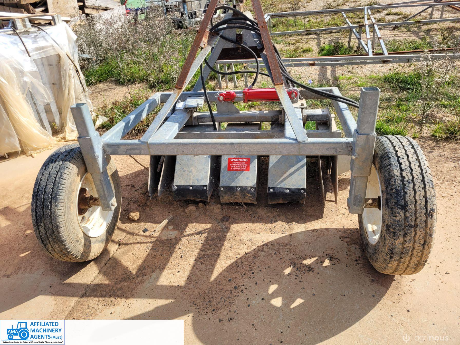 3 Row Hyd Drive Rotary Weeder ~ As New Cond. - photo 2