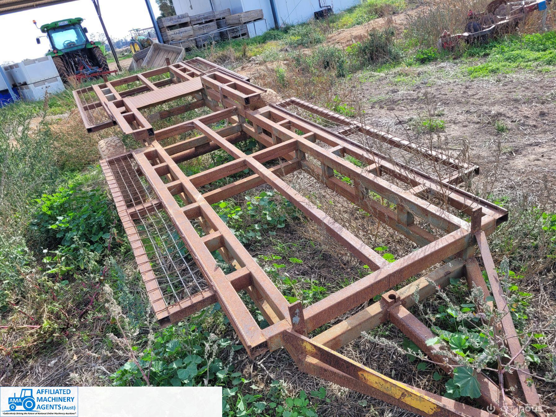 Solid Homemade Bin Picking Trailer