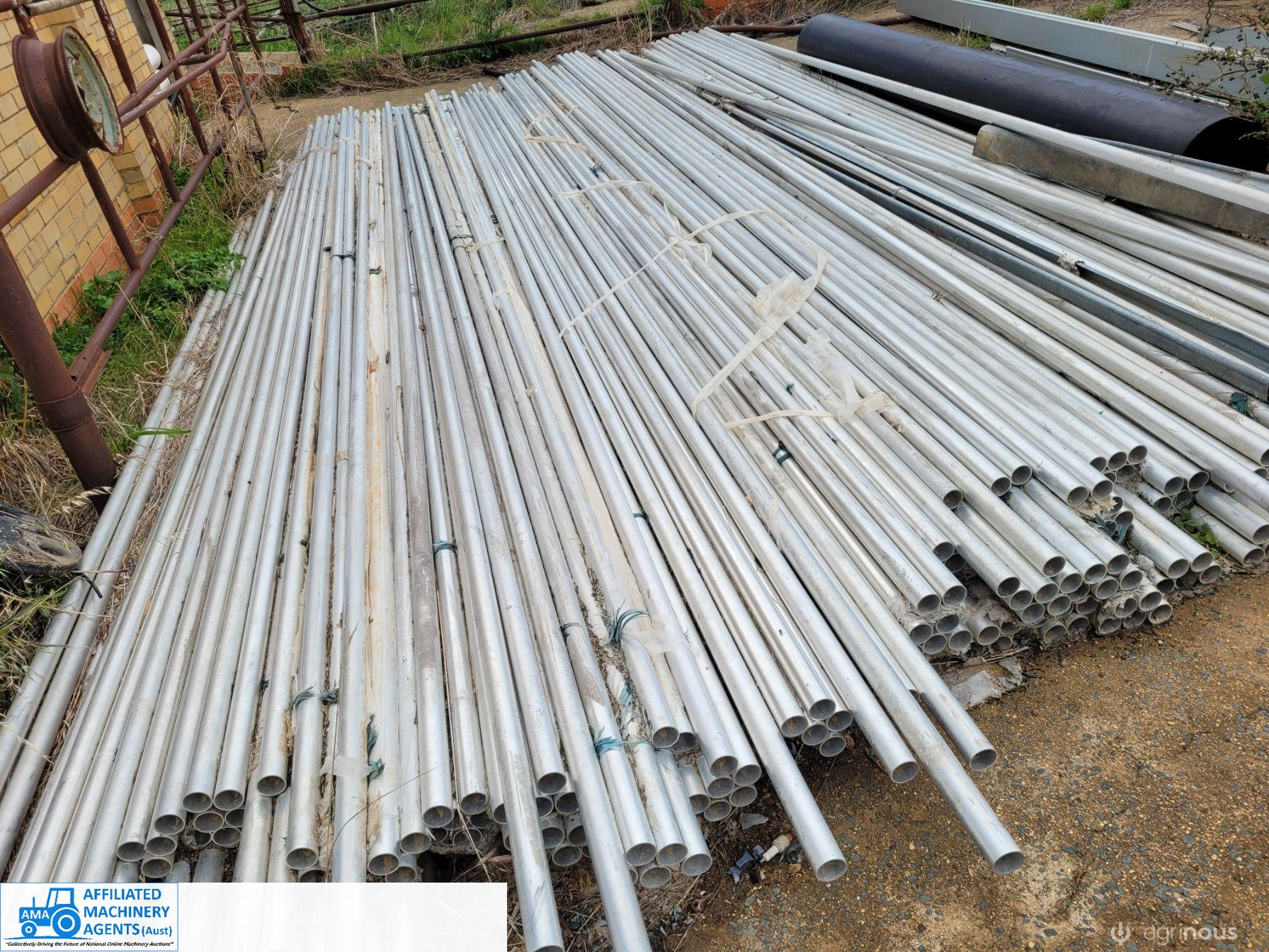 50 x 6m Lengths New (Un-used) 32mm Alloy Irrigation Pipe (No.1) - photo 3