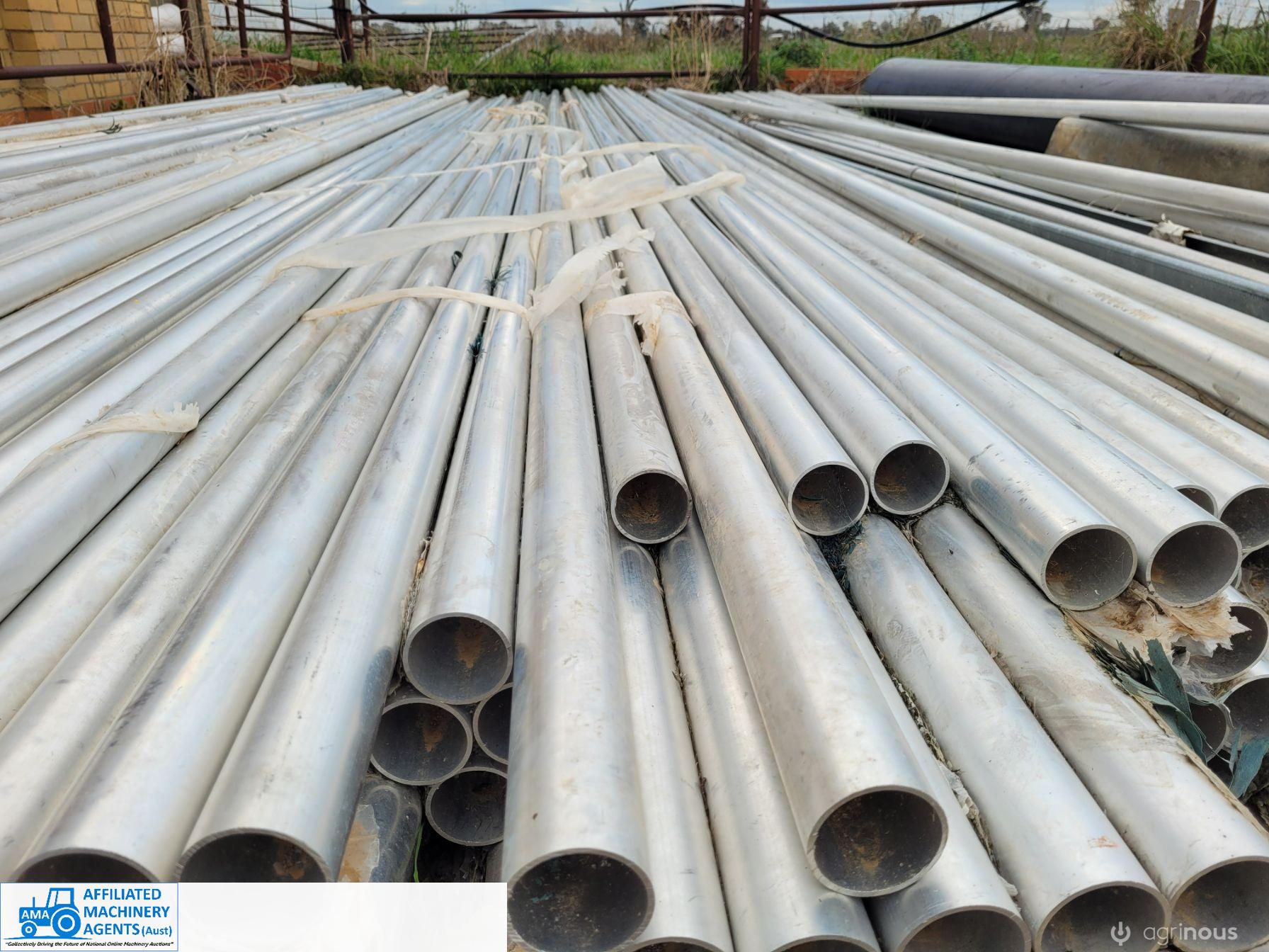 50 x 6m Lengths New (Un-used) 32mm Alloy Irrigation Pipe (No.1) - photo 2