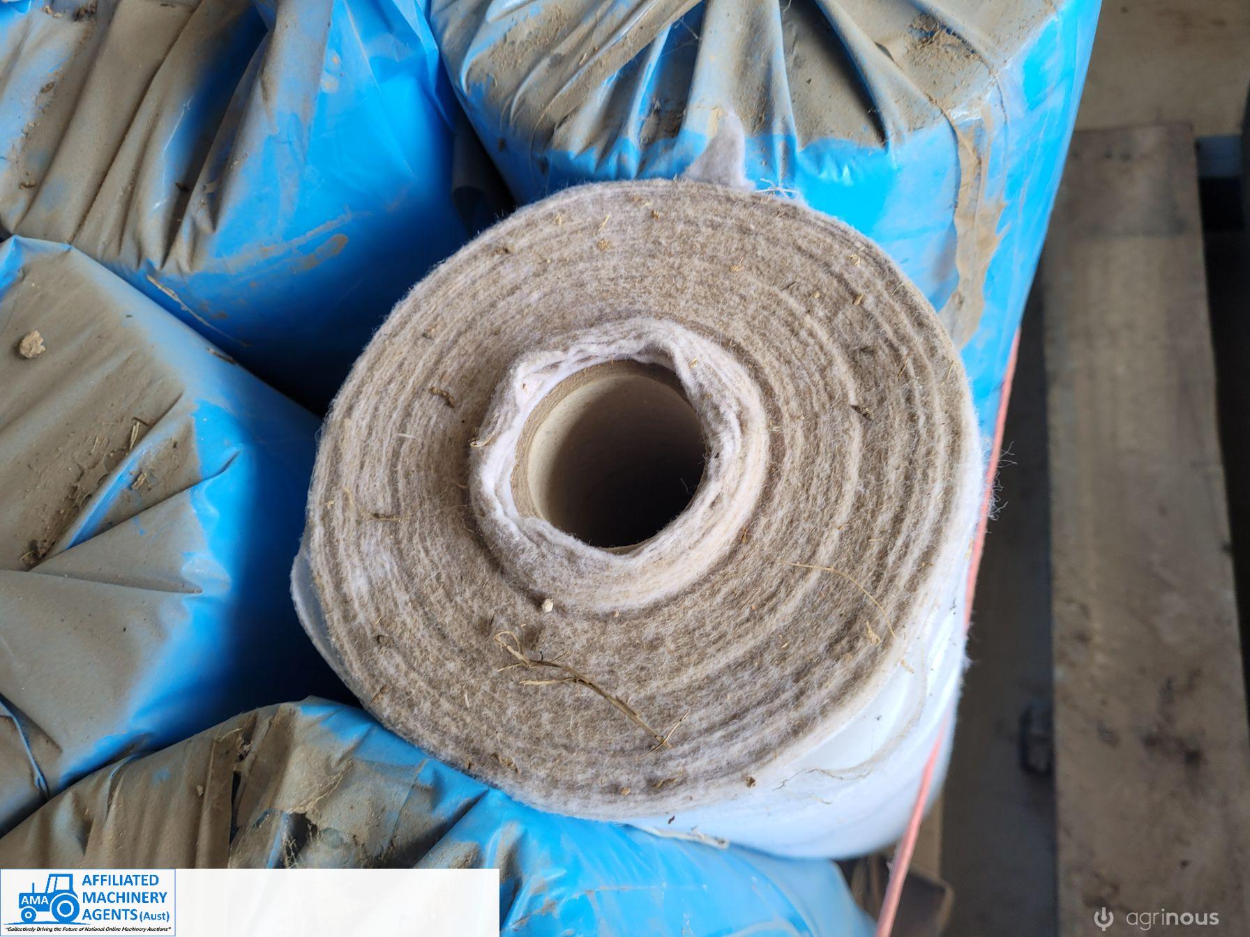 7x Rolls of New Ag Pipe ~ 100mm & 18 x 50m Rolls of Geo-Tape