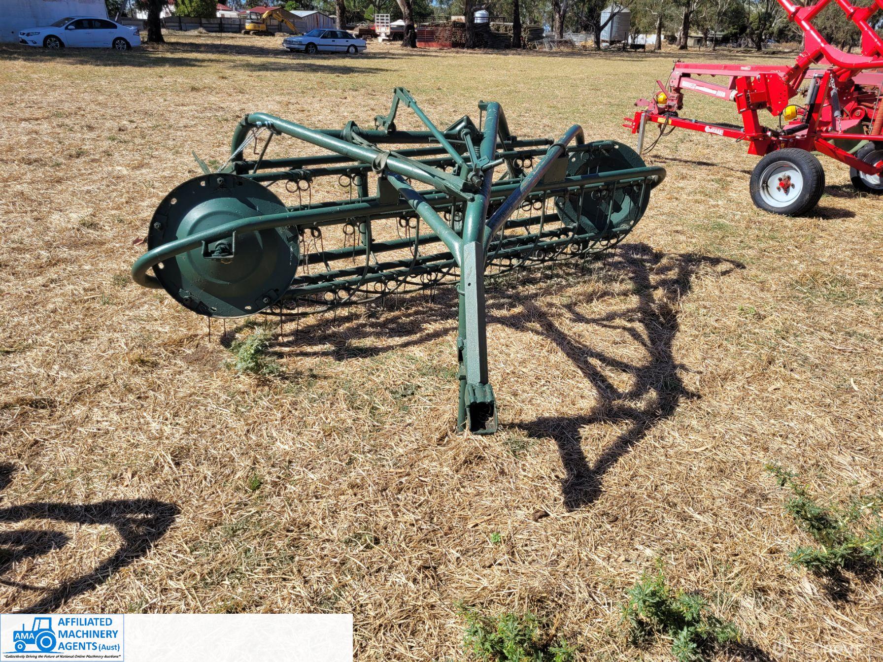 Trailing 8ft Roller-bar Hay Rake ~ Ground drive - photo 2